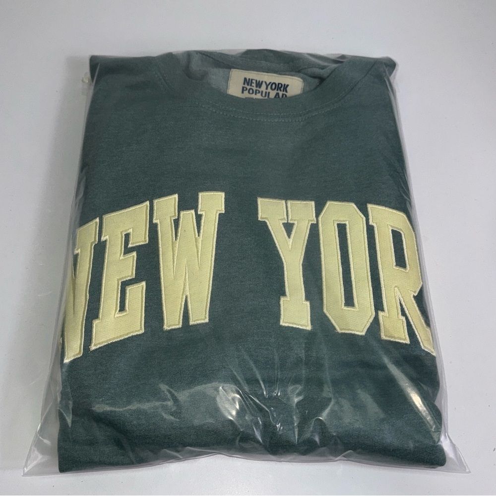 New York Green Crewneck Sweatshirt by New York Popular - Picture 7 of 7